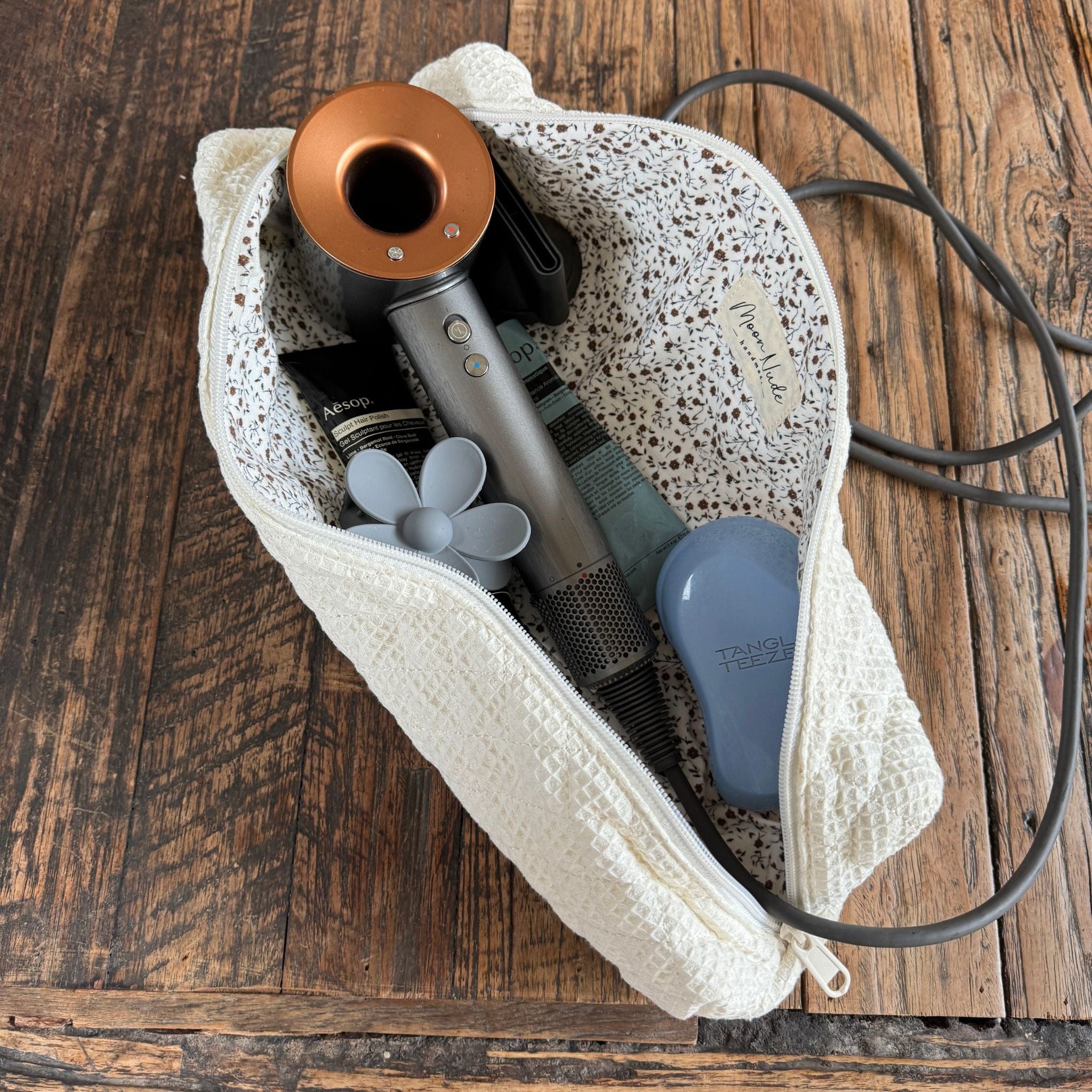 Cream Hair Tool Bag - Image 3