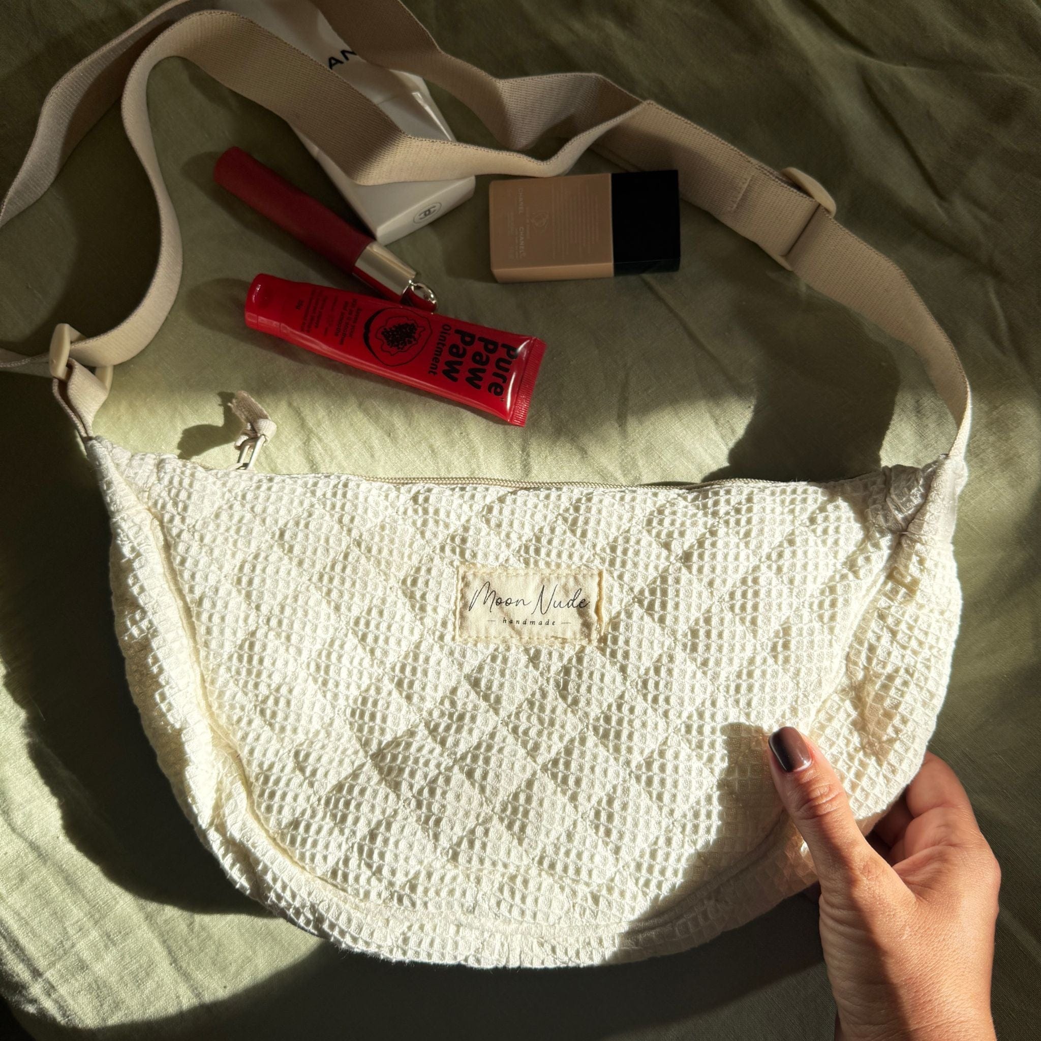 Cream Mini Shoulder Bag - Image 4