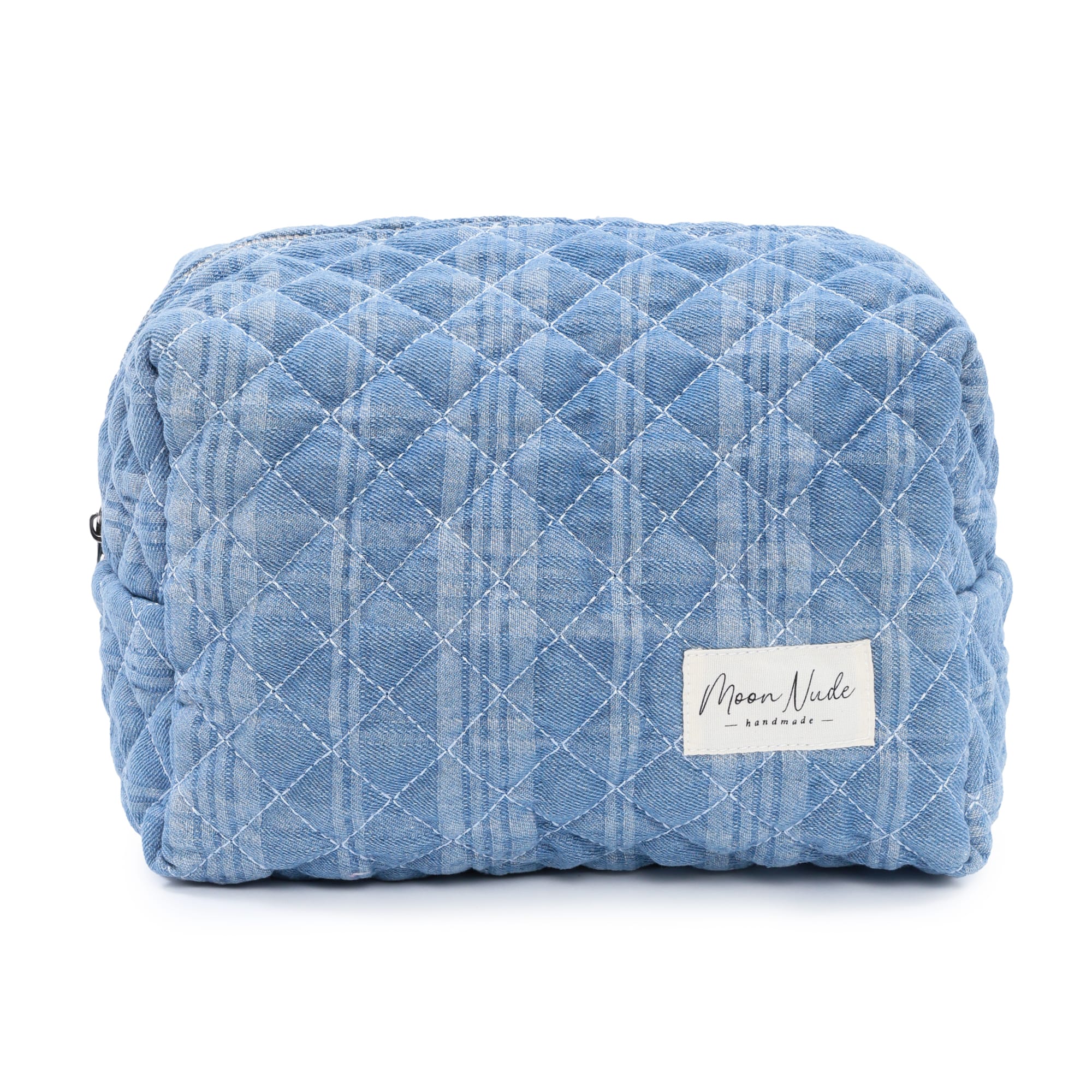 Denim Large Makeup Bag - Image 2